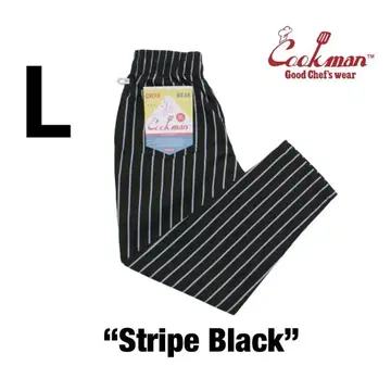 Cookman Chef Pants 셰프 팬츠 쿠쿠맨 스트라이프 블랙