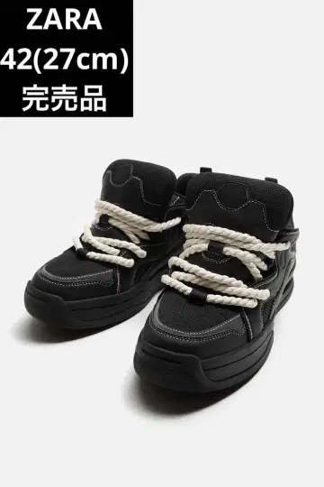 ZARA 자라 로프 디테일 스케이터 스니커즈 42 27cm