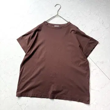 핸드바크 티셔츠 S 반팔 브라운