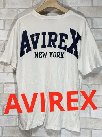 [AVIREX] 아비렉스 백 로고 반팔 티셔츠