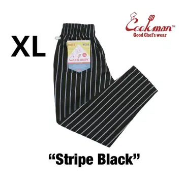 Cookman Chef Pants 셰프 팬츠 쿠쿠맨 스트라이프 블랙