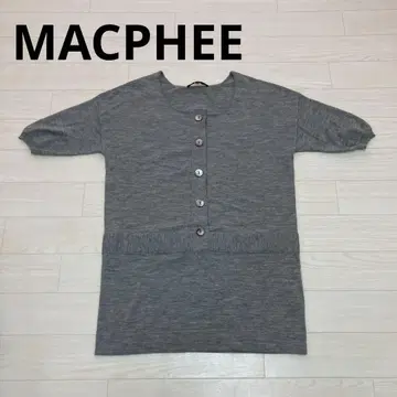 MACPHEE 맥피 6분 소매 니트 원피스