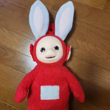 텔레토비즈 빨간색 봉제 인형 토끼 귀