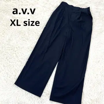 avv 아베베 와이드 슬랙스 XL 사이즈 하이웨스트 네이비