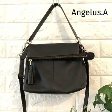 Angelus.A 가죽 숄더백 태슬 포함