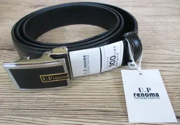 레노마 U.P renoma 벨트 가죽 소가죽 블랙 계열 블랙 택 포함