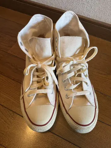 CONVERSE ALL STAR 화이트 하이컷 남녀 공용 박스 없음