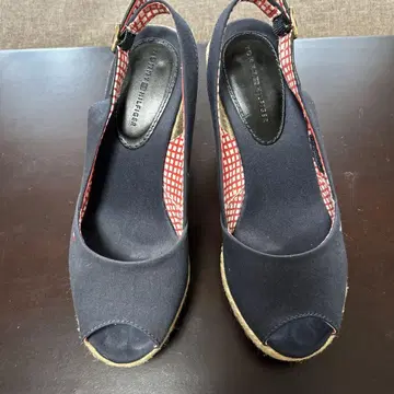Tommy Hilfiger 네이비 웨지솔