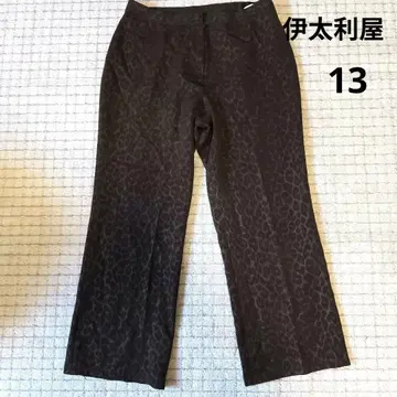 이타리야 이탈리아 레오파드 무늬 다크 브라운 팬츠 13