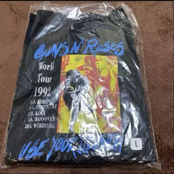 GUNS N' ROSES 1992 투어 후디 L 사이즈 HMV 한정판