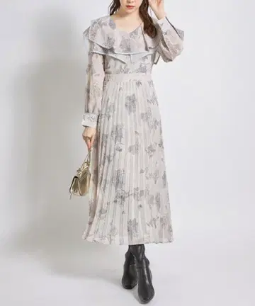 tocco closet 빅 컬러 뉘앙스 플라워 프린트 원피스