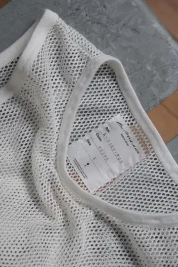 BLACKBIRD 25ss 별주 Ex Mesh Tank Top 화이트 1