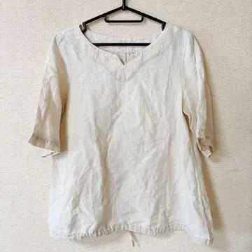 Vent d'ouest par LeMinor 린넨 블라우스 38 일본제