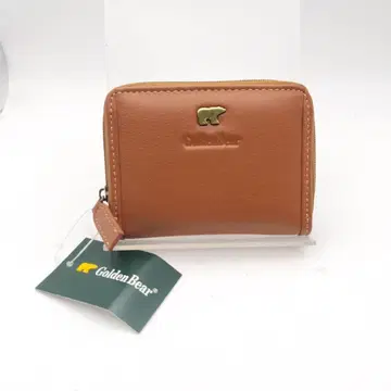 미사용 골든 베어 코인 케이스 동전 지갑 지갑 브라운