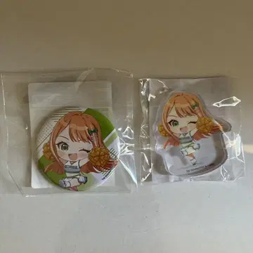 가쿠마스 코토부키야 복권 보라색 구름 여름 아크릴 마스코트 캔뱃지 세트