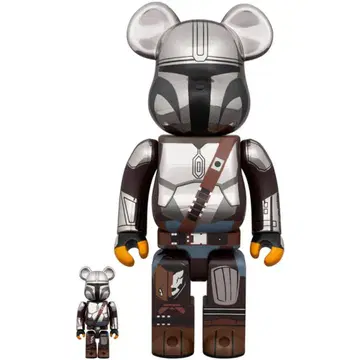 베어브릭 / THE MANDALORIAN CHROME Ver.