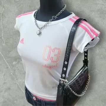 00s archive y2k 아디다스 헤이세이 갸루 피치 T