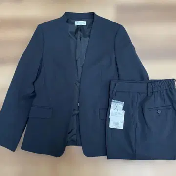 PLST 2WAY 스트레치 칼라리스 자켓 셋업 사이즈 M