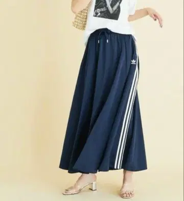 아디다스 새틴 롱 스커트 맥시 adidas