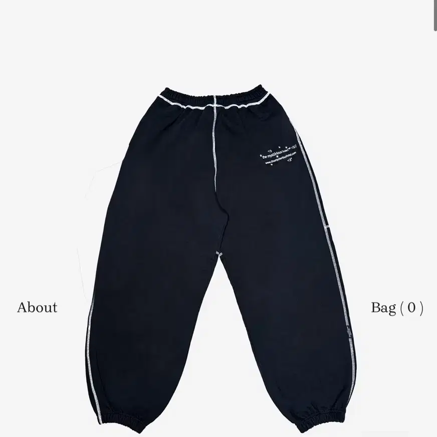 The Mysterious Hotel Patch Mesh Pants Black #미스테리어스