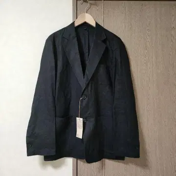 린넨 워싱 자켓 L 블랙 남성용