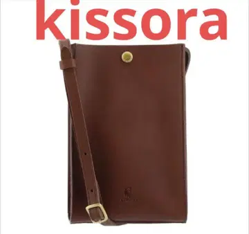 kissora 키소라 스마트폰 숄더백 숄더백 브라운 천연 가죽