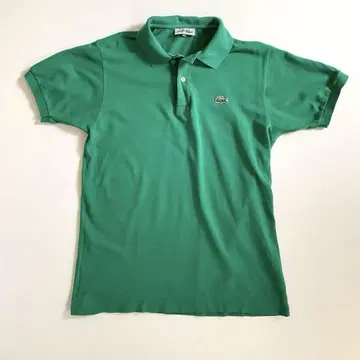 80s chemise lacoste 4 피케 셔츠 그린 반팔
