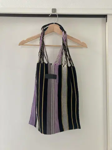 스트라이프 디자인 핸드백