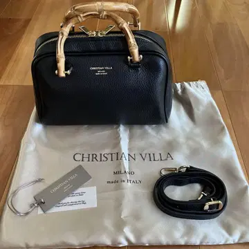 CHRISTIAN VILLA 크리스천 빌라 보스턴 백 2way 블랙