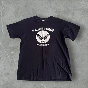 U.S. AIR FORCE 프린트 티셔츠 네이비 아메카지
