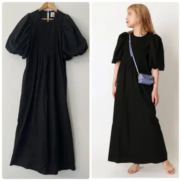U by SPICK&SPAN 정가 1.5만 엔 린넨 핀턱 원피스