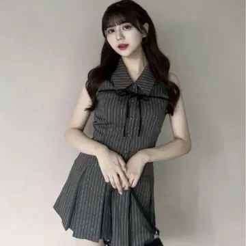 OLIVE des OLIVE 슬리브리스 셔츠 미니 원피스 yui