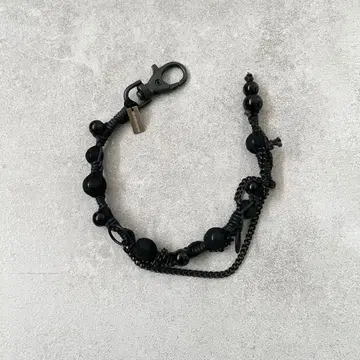 ANN DEMEULEMEESTER 뜨개질 비즈 키 행거 팔찌