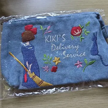 마녀 배달부 키키 미니 파우치 데님 원단 지브리 미야자키 하야오