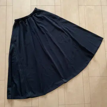 미사용 adidas 롱 스커트 저지 블랙 M