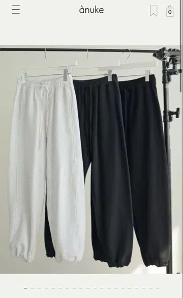 Drawstring Sweat Pants/anuke GRY 38