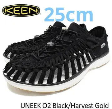 KEEN 컴포트 샌들 UNEEK O2 유니크 오츠 25cm 블랙