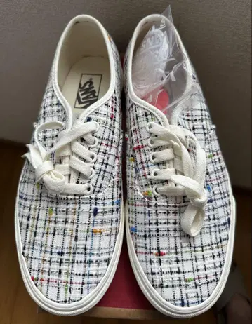 vans 슬립온 체크 무늬 26.5cm 트위드