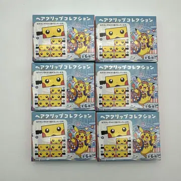 포켓몬 센터 후쿠오카 헤어 클립 컬렉션 6개 미개봉 새상품