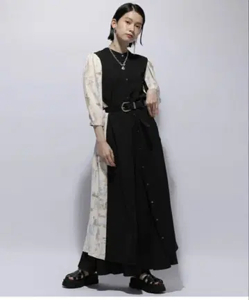 HARE 2WAY 가라 절개 원피스