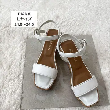 DIANA 다이애나 화이트 웨지솔 샌들 L24.0~24.5