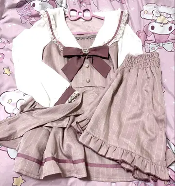 리즈리사 세일러 카라 셋업 핑크 긴팔
