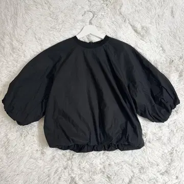 MANOF / 마노프 PUFF SLEEVE TOPS 블라우스 블랙