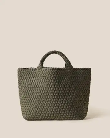 새상품 NAGHEDI 나게디 MEDIUM MESH 토트백 카키 M 사이즈