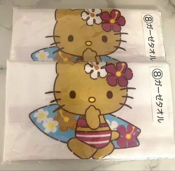 키티 복권 거즈 타월 세트
