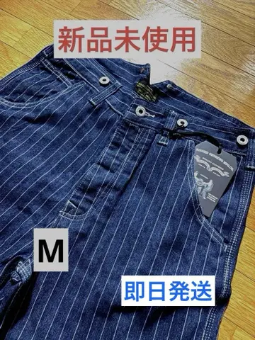 [새상품] 워바시 데님 와이드 팬츠 히코리 스트라이프 M