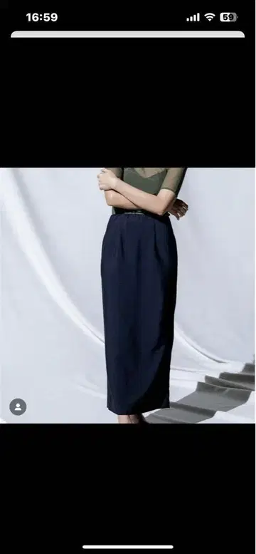 FORME 2025 SUMMER 스트레치 롱 스커트 블랙