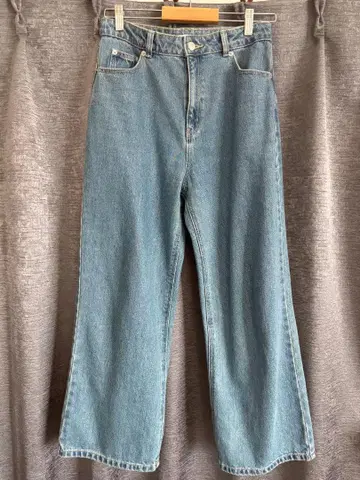 COHINA KUROKI DENIM 세미 와이드 스트레이트 레귤러 M