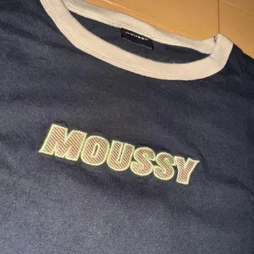 moussy 로고 와펜 티셔츠