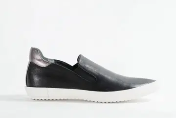 새상품 MANA 포인트 스니커즈 블랙 37 사이즈 23.5cm